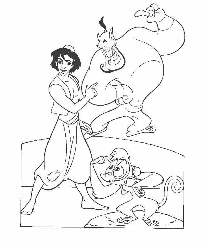 Aladdin om Uit te Printen