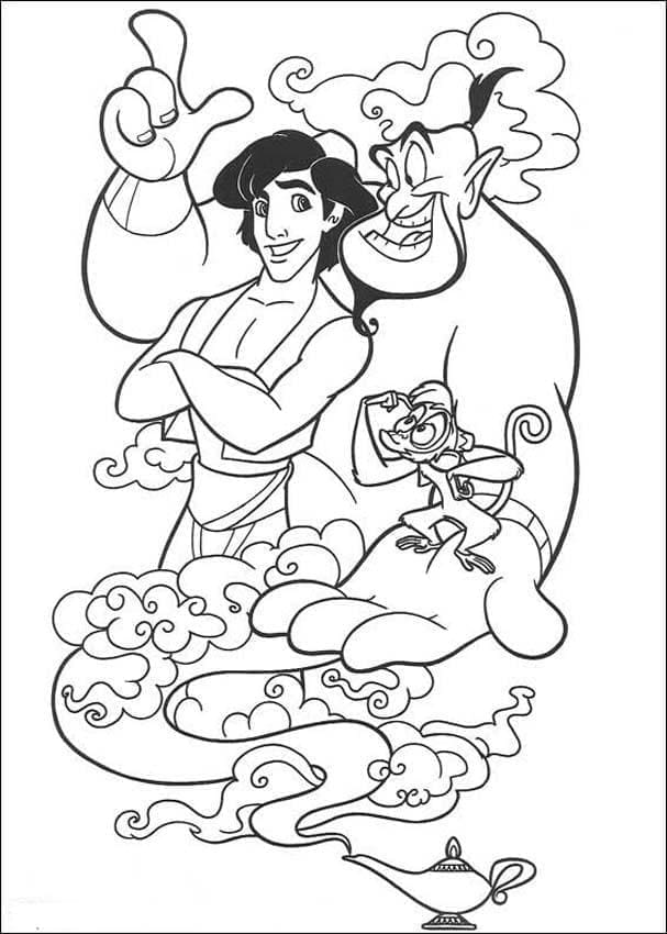 Aladdin om te Printen