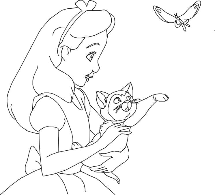 Alice in Wonderland om Uit te Printen