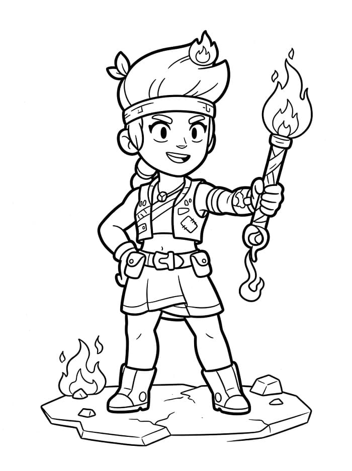 Brawl Stars kleurplaat