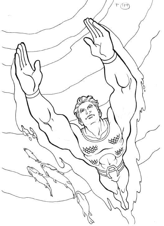 Aquaman afdrukbaar