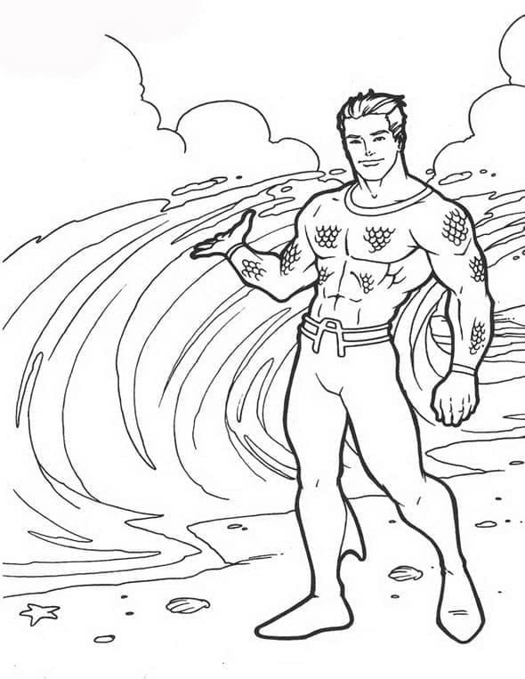 Aquaman afdrukbare afbeelding