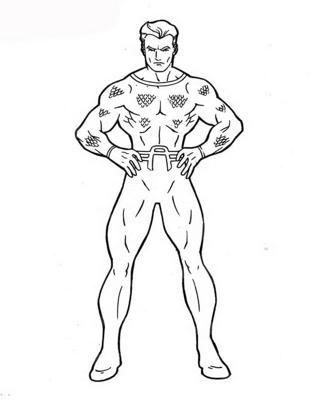Aquaman om te printen