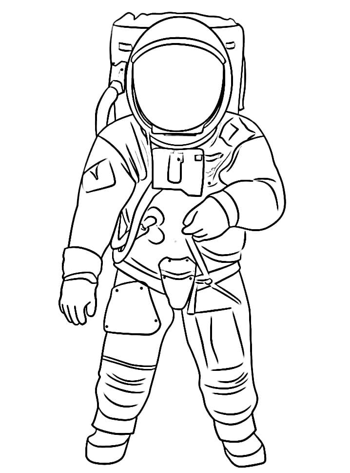 Astronaut gratis printbaar