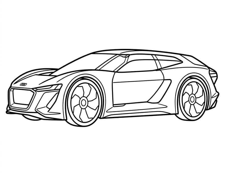 Audi op de weg