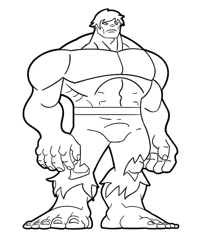 Hulk kleurplaat