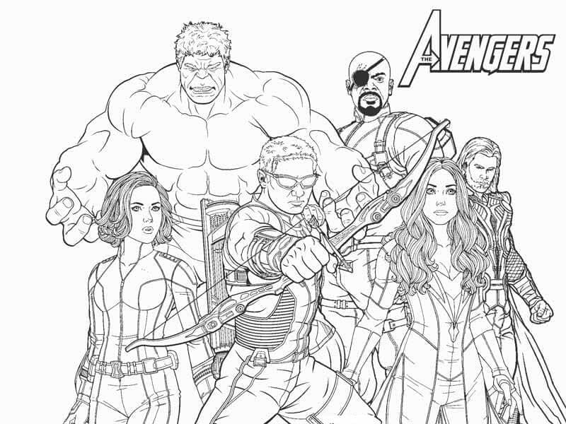 Avengers gratis printbaar