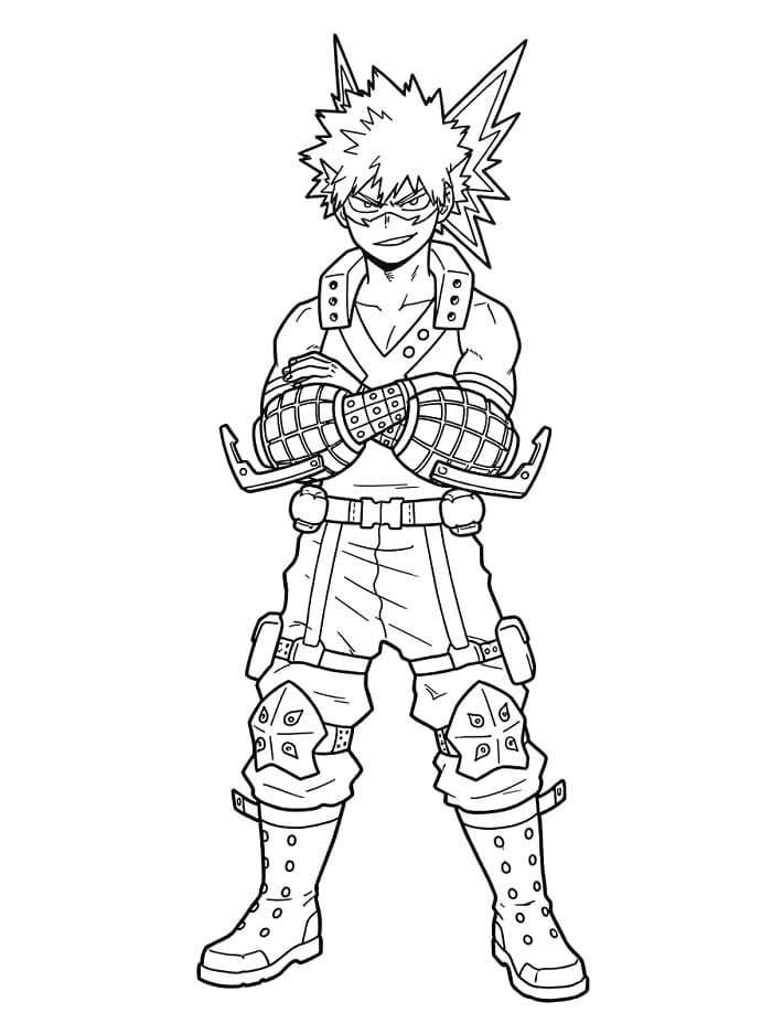 Bakugo uit My Hero Academia