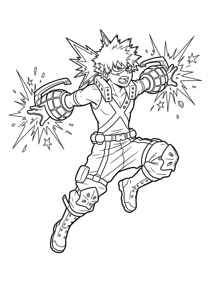 Bakugo valt aan