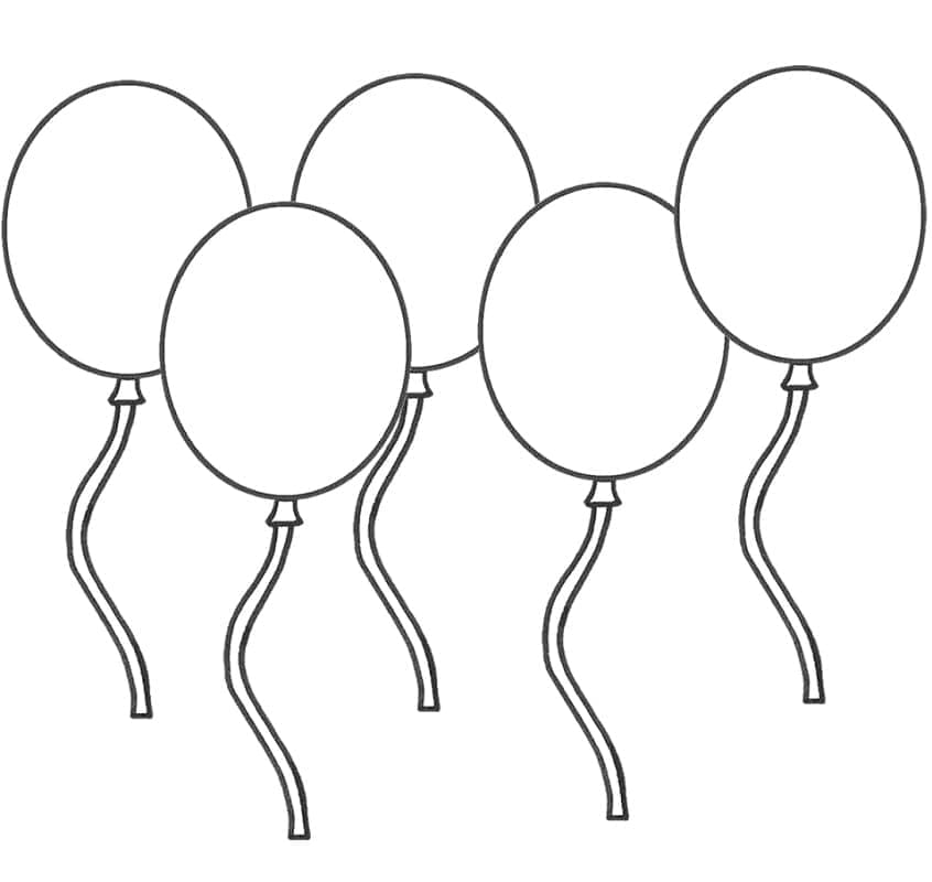 Ballon afdrukbare afbeelding