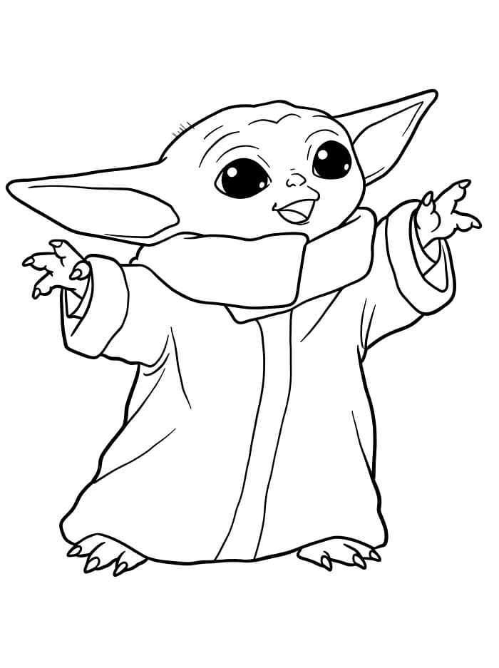 Blije Baby Yoda