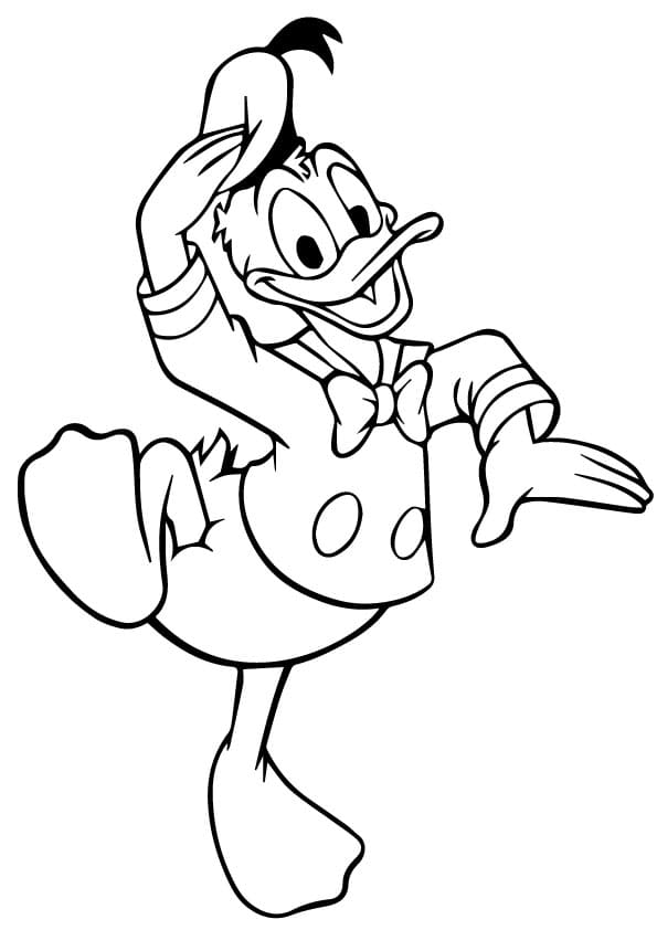 Blije Donald Duck