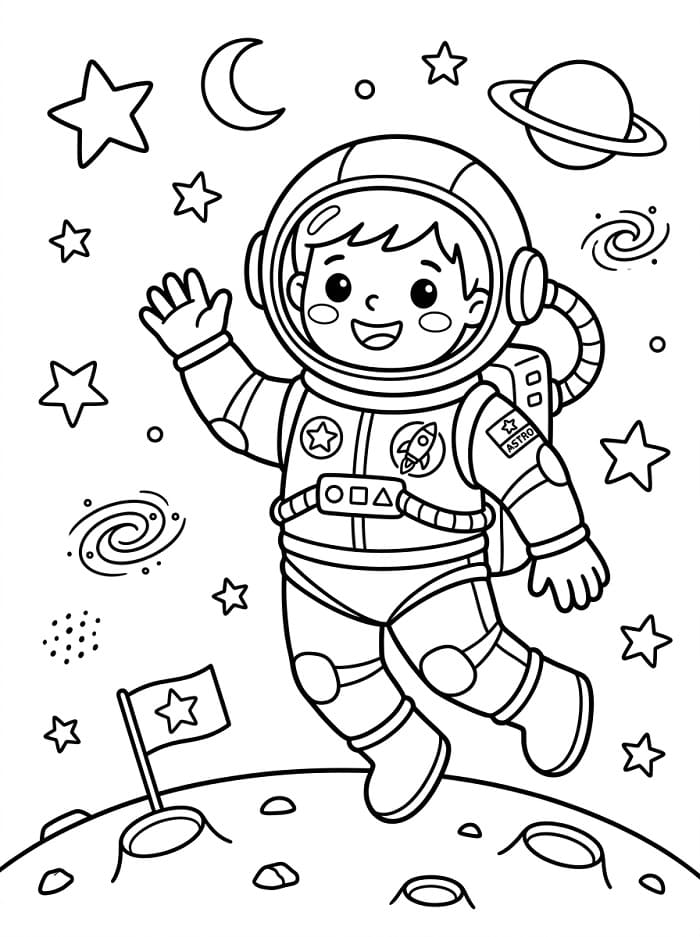 Blije astronaut