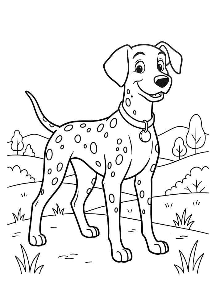 Blije hond uit 101 Dalmatiërs