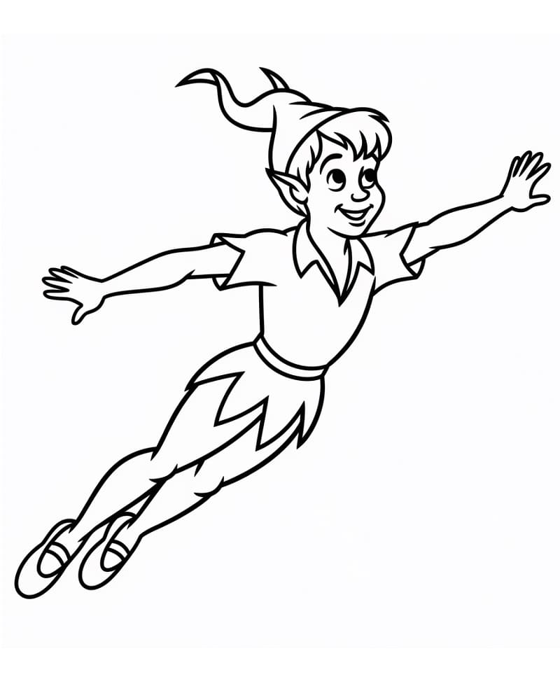 Blije vliegende Peter Pan