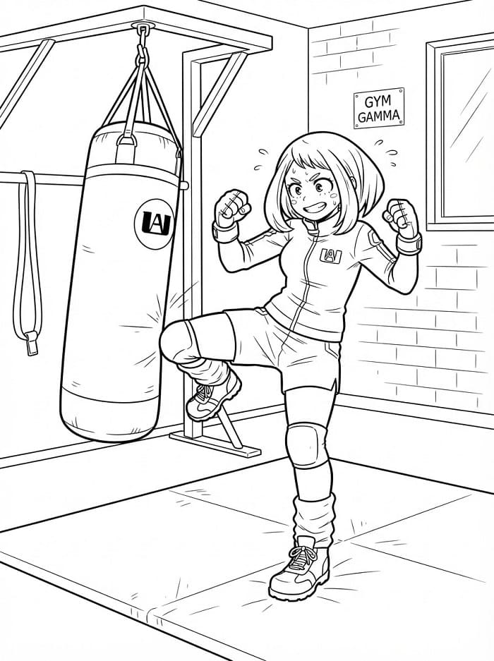 Boksende Uraraka