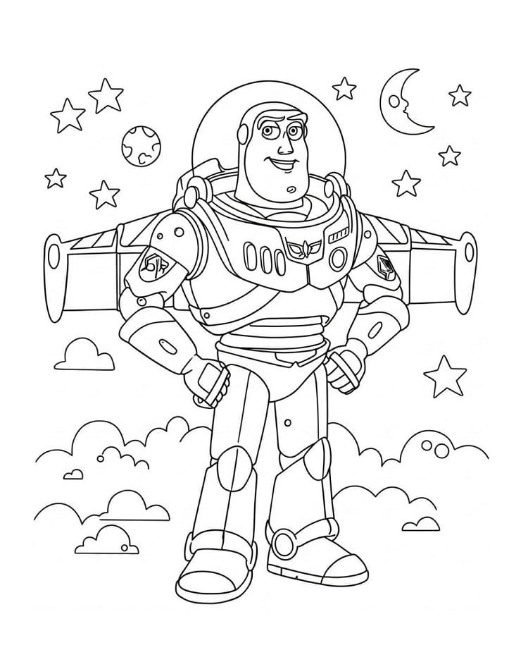 Buzz Lightyear pose