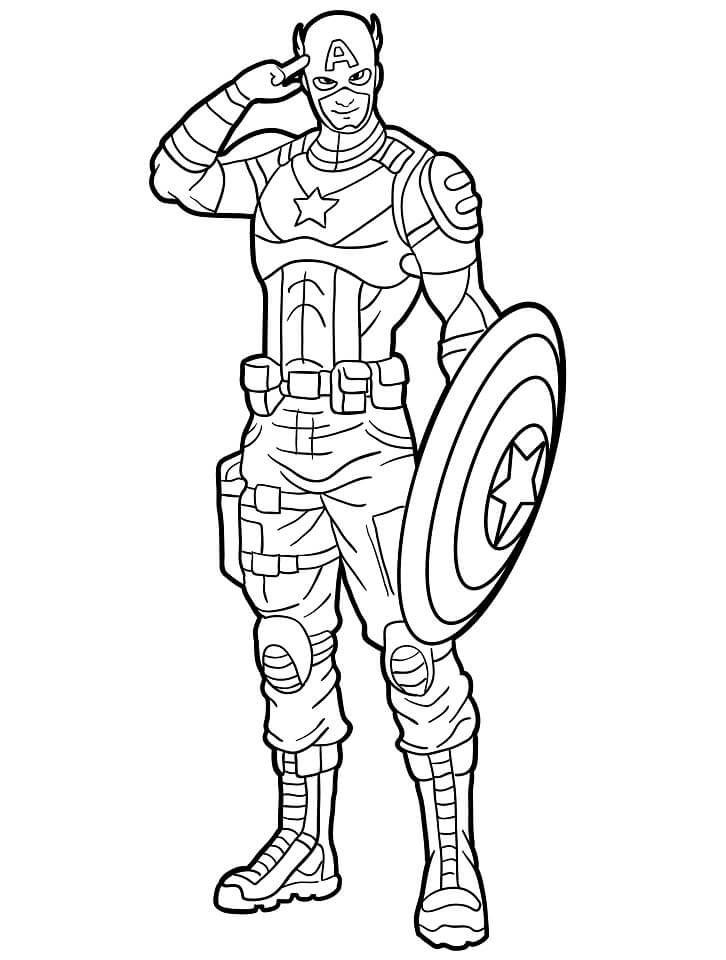 Captain America afdrukbaar
