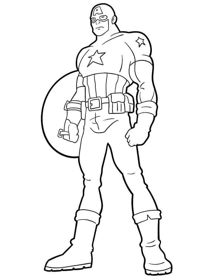Captain America gratis printbaar