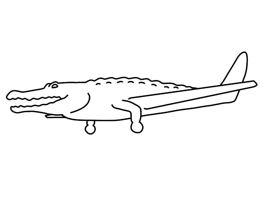 Cartoon Bombardiro Crocodilo