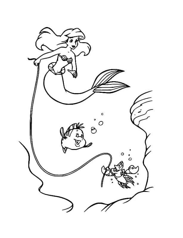 Cartoon De kleine zeemeermin