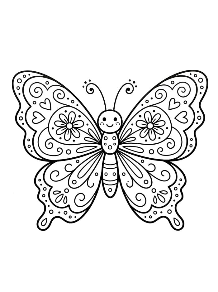 Cartoon Vlinder