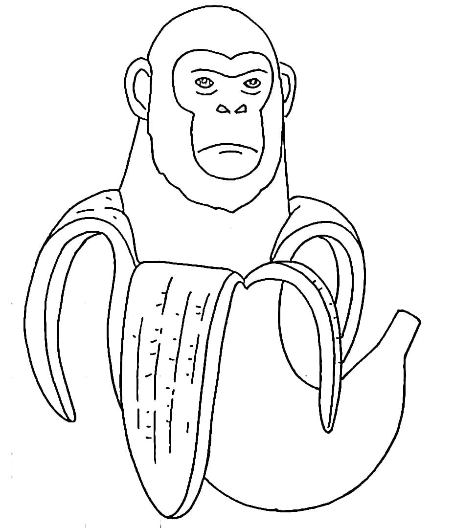 Chimpanzini Bananini om af te drukken