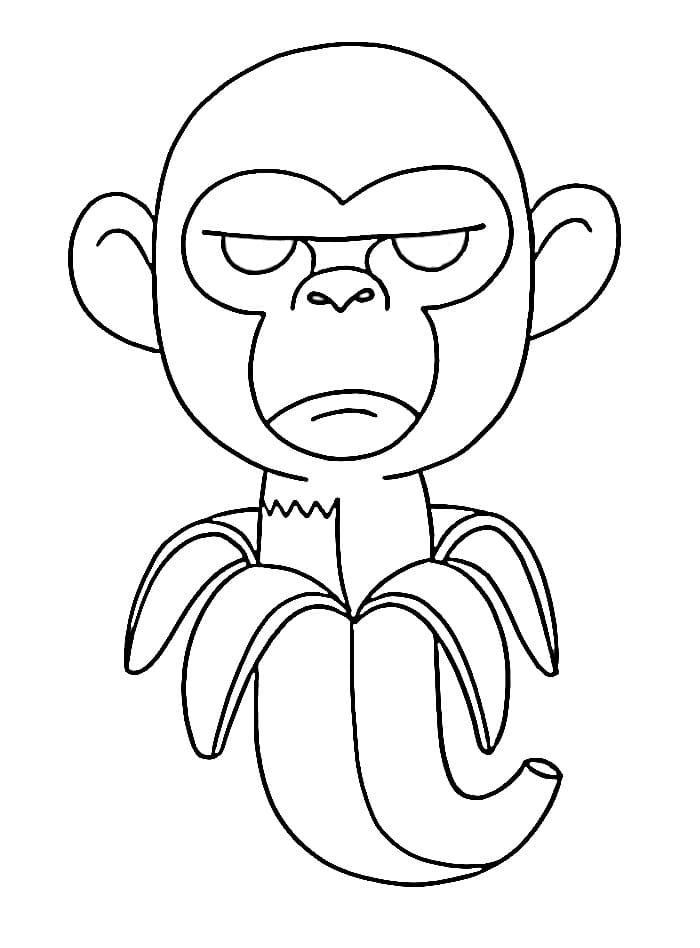 Chimpanzini Bananini om te printen