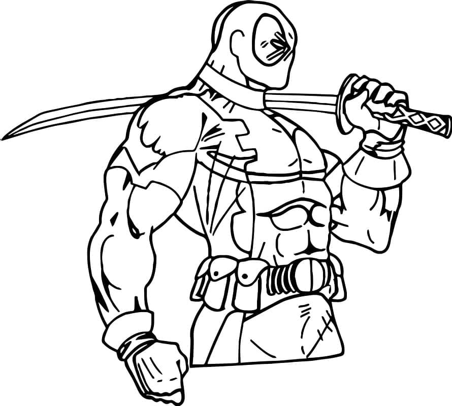 Deadpool afdrukbare afbeelding