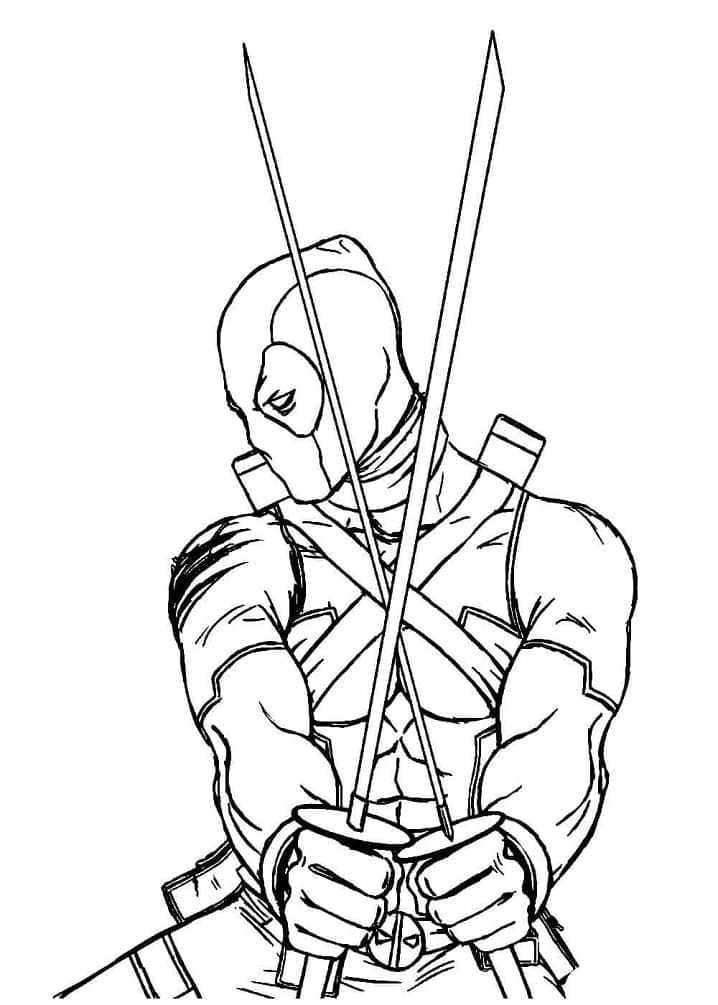 Deadpool gratis printbaar