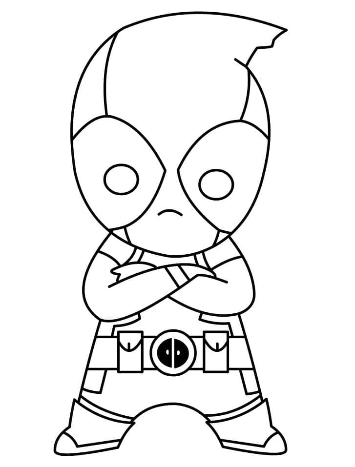 Deadpool om te printen