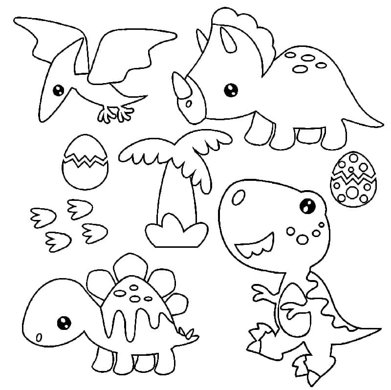Dinosaurus Gratis Afdrukbaar