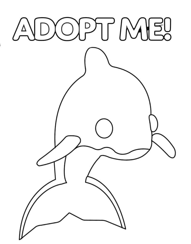 Dolfijn uit Adopt Me