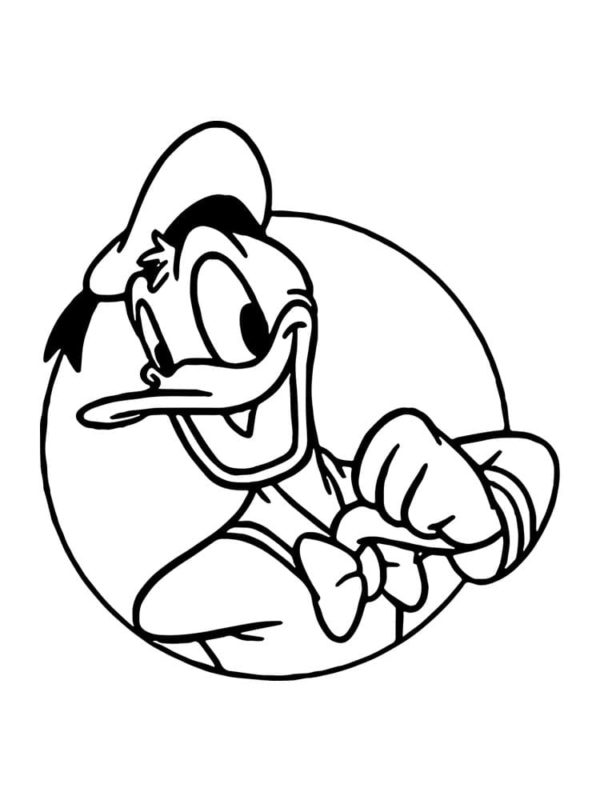 Donald Duck om af te drukken