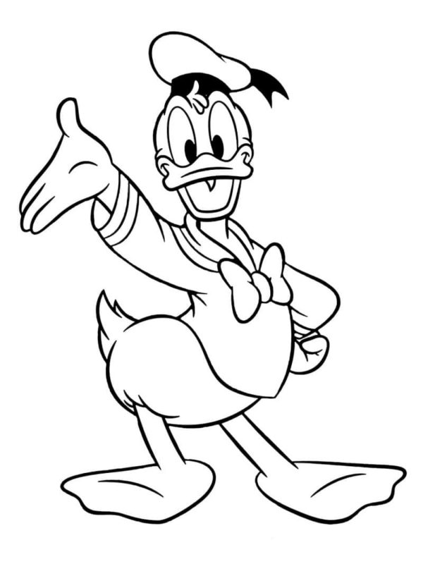 Donald Duck om te printen