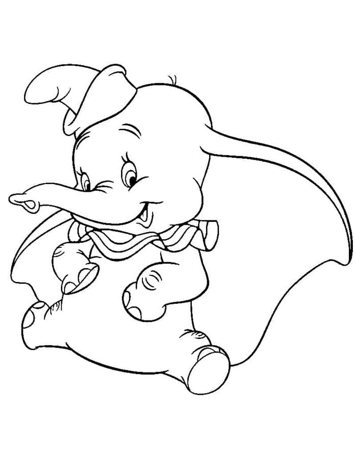 Dumbo kleurplaat