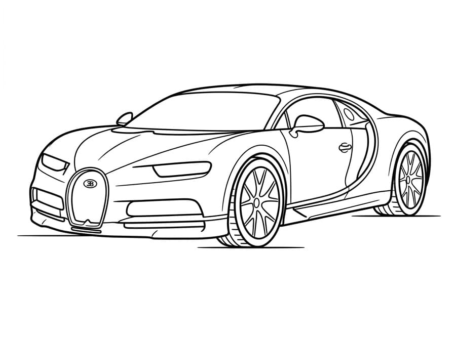 Een Bugatti auto