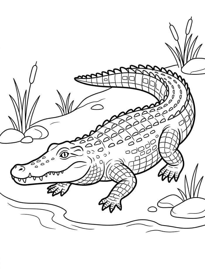 Een Schattige Krokodil