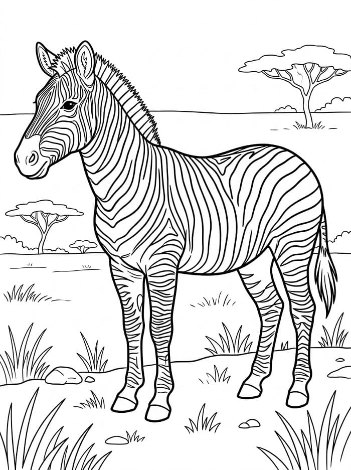 Een Schattige Zebra