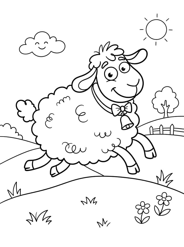 Een grappig schaap