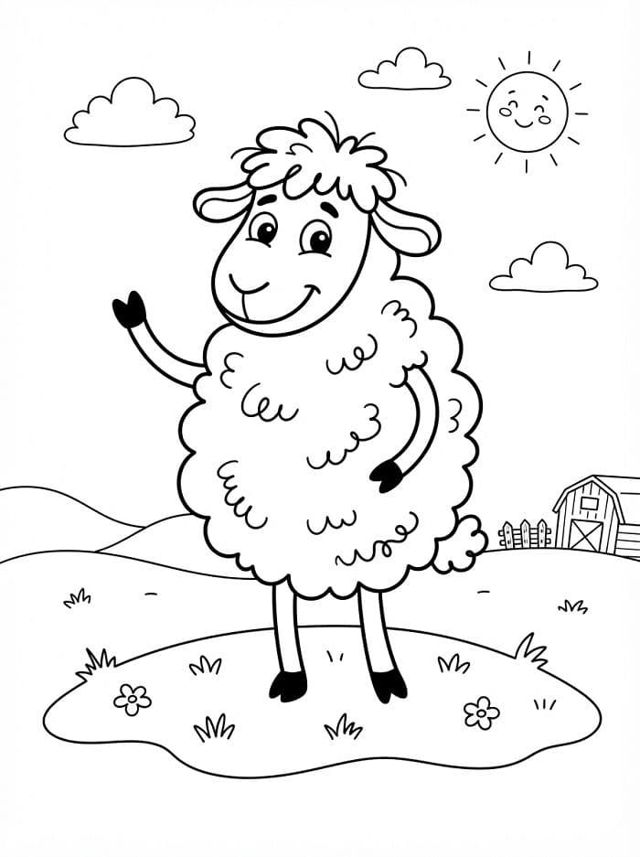 Een schattig schaap