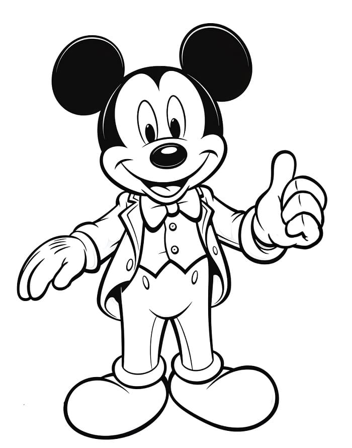 Eenvoudige Mickey Mouse