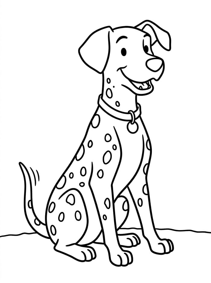 Eenvoudige hond uit 101 Dalmatiërs