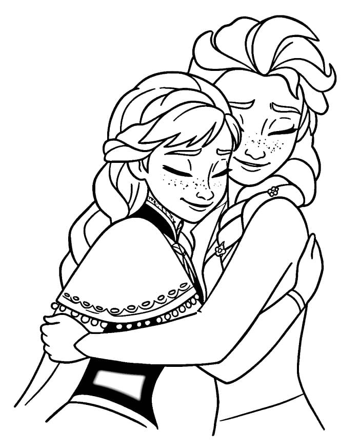 Elsa en Anna printen