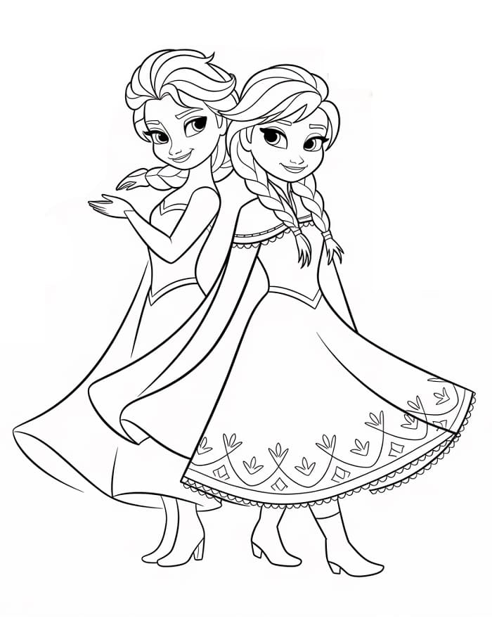Elsa en Anna uit Frozen