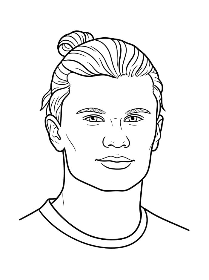 Erling Haaland gratis te printen