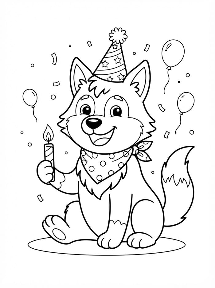 Fijne verjaardag wolf
