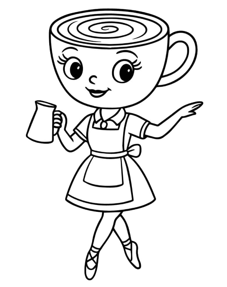 Geanimeerde Ballerina Cappuccina