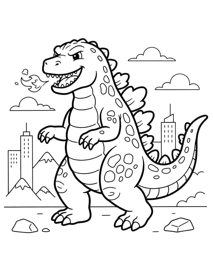 Geanimeerde Godzilla