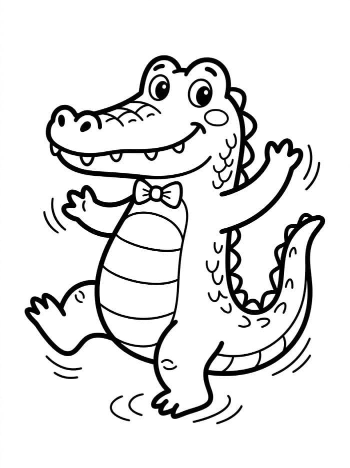Geanimeerde Krokodil